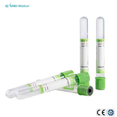 Wegwerfnatriumheparin-Plasma-Blut-Sammlungs-Rohr-grüne Spitze 13*100