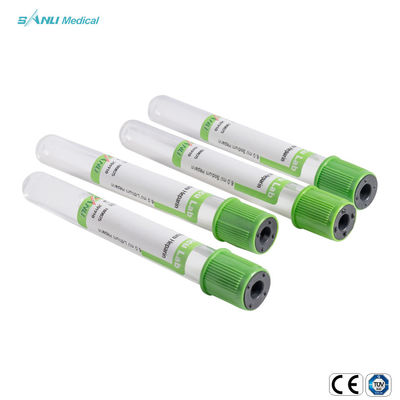 Wegwerfnatriumheparin-Plasma-Blut-Sammlungs-Rohr-grüne Spitze 13*100