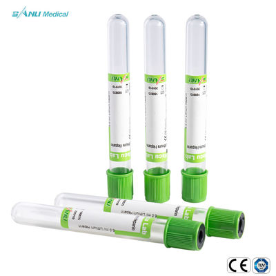Wegwerfglasgrün-Rohr des lithium-Heparin-2ml für Blut-Sammlung