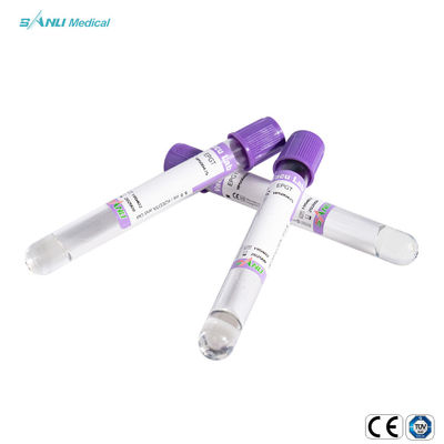 Blut-Sammlungs-Rohr-purpurrote Spitze EDTA ISO9001 K2 mit GEL