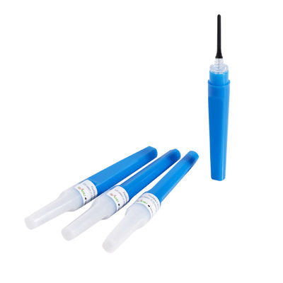 Rückblenden-Blut-Sammlungs-Nadeln staubsaugen 23G 3/4&quot; 0.6x19mm das Blau-Farbe