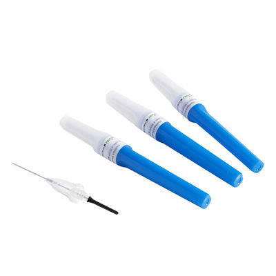 Rückblenden-Blut-Sammlungs-Nadeln staubsaugen 23G 3/4&quot; 0.6x19mm das Blau-Farbe