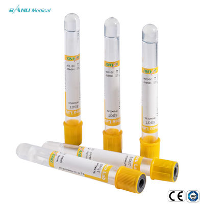 Wegwerf-HAUSTIER Klumpen-Aktivator-Blut-Sammlung mit Gel 13x100mm