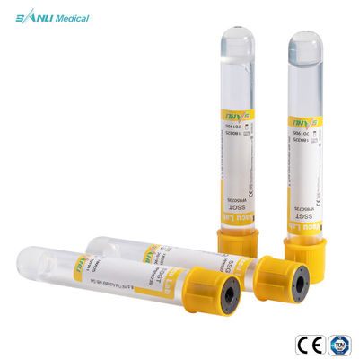Wegwerf-HAUSTIER Vakuumblut-Sammlungs-Rohre gerinnen Aktivator mit Gel 16x100mm