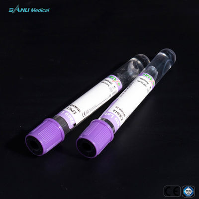 EDTA K3 Blut-Sammlungs-Rohr-Lavendel-Spitze HAUSTIER Material