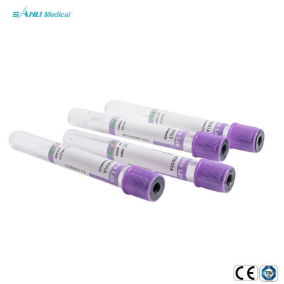 EDTA K3 Vakuumblut-Sammlungs-Rohr-Lavendel-Spitze HAUSTIER Material