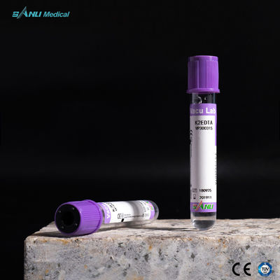 Lavendel-Spitzen-Plastikblut-Sammlungs-Rohre CER-anerkanntes EDTA K2 mit GEL