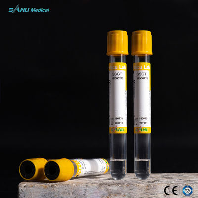 gelbes Spitzen-SST Rohr der Plastikdes blut-4ml Sammlungs-Rohr-für Serumbestimmungen