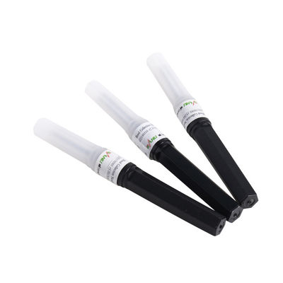 Multi Farbe der Beispielblut-Sammlungs-Nadel-22G Blcak Wegwerf