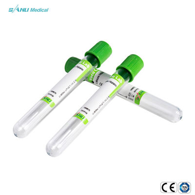 Glasgrün-Rohr des lithium-Heparin-2ml für Blut-abgehobenen Betrag
