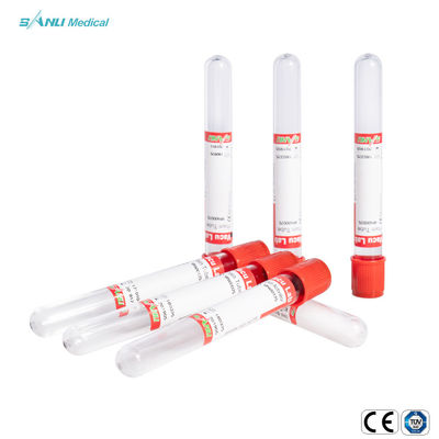 Einfaches rotes Spitzenblut-Rohr der serologische Test-Glasblut-Sammlungs-Rohr-13x75mm