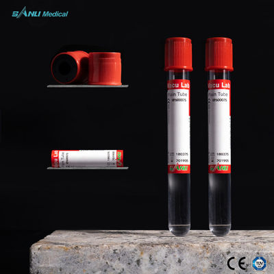 Klumpen-Aktivator-staubsaugen Glasblut-Sammlungs-Rohre 5ml für biochemische Tests