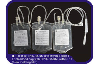 Antigerinnungsmittel der Röhrenfilm-medizinisches Blutbeutel-350ml-500ml CPD