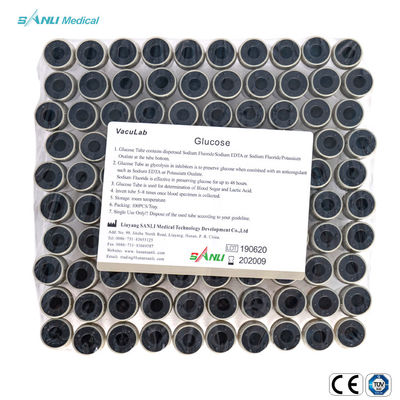 blut-Sammlungs-Rohre Wegwerf-ISO9001 der Glukose-3ml genehmigten medizinische Glas