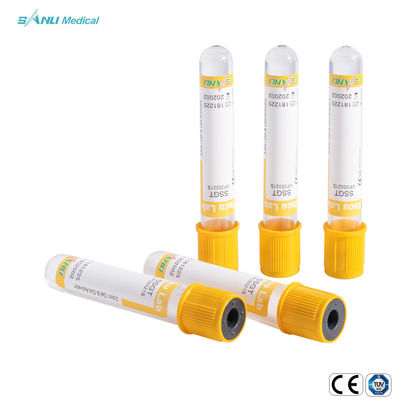 VAKUUMblut-Sammlungs-Rohr 5-9ml IVD 16x100mm des Gel-Klumpen-additives SSGT Glas