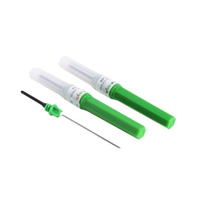 Sterile multi Beispielblut-Sammlungs-Wegwerfnadel 22G 1 Zoll-grüne Farbe