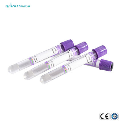 Blutprobe-Vakuumröhren ISO9001 2ml medizinisches EDTA mit Lavendel-Spitze