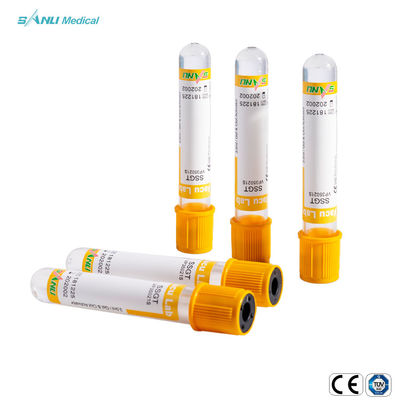 Vakuum-Blut-Sammlungs-Rohr Wegwerf-5-9ml des Gel-Klumpen-additives SSGT Glas-