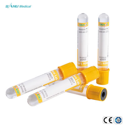 Vakuum-Blut-Sammlungs-Rohr Wegwerf-5-9ml des Gel-Klumpen-additives SSGT Glas-