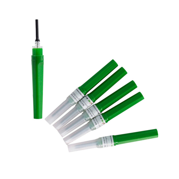 Sterile multi Beispielblut-Sammlungs-Wegwerfnadel 22G 1 Zoll-grüne Farbe