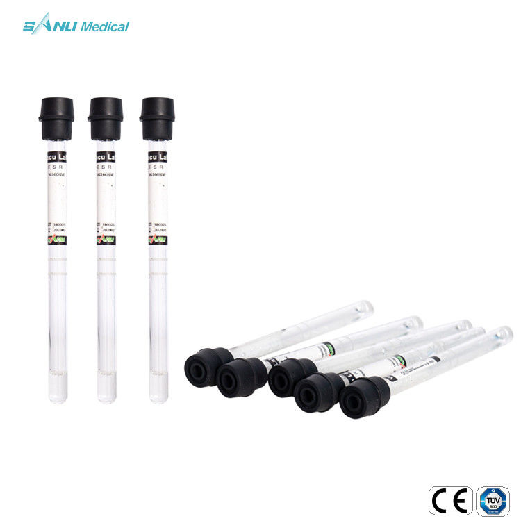 Wegwerf-Natriumcitrat 3,8% DES CER ESR-Glas- Vakuum-Blut-Sammlungs-Rohr-1.6ml